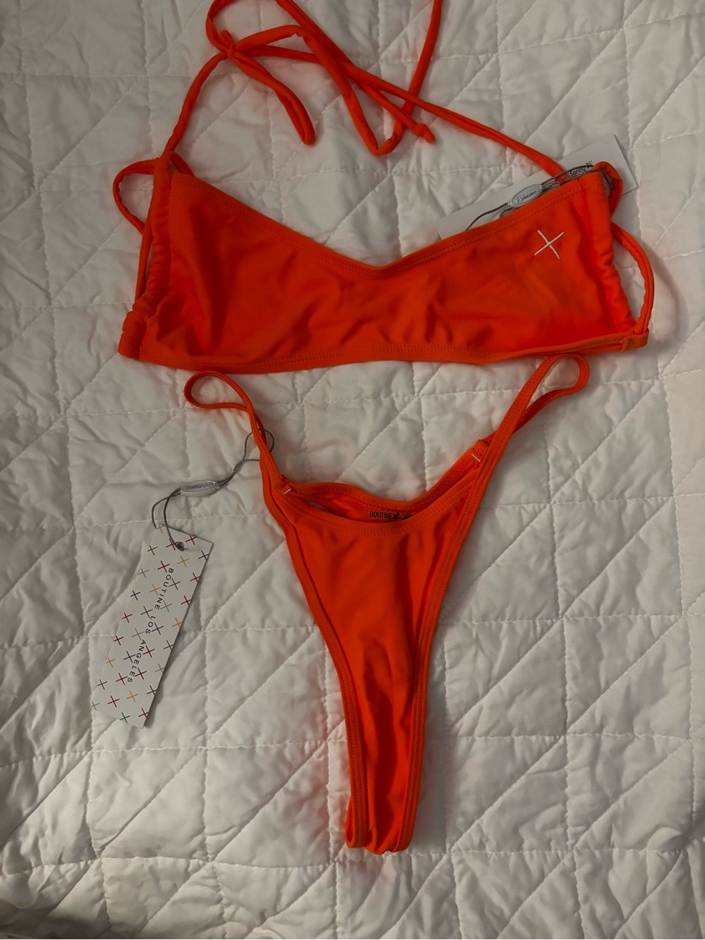 Boutine LA Orange String Bikini Set